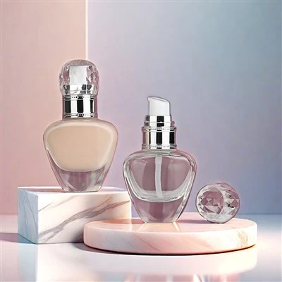 Sunshine Luxury Empty Glass Cosmetic Packaging 30ml Крем Буркан Бутилка Лосион Бутилка Тонер Бутилка Oil Dropper Серум Бутилка с помпа