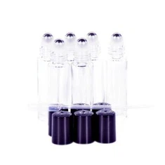 Ясно стъклена бутилка валяк