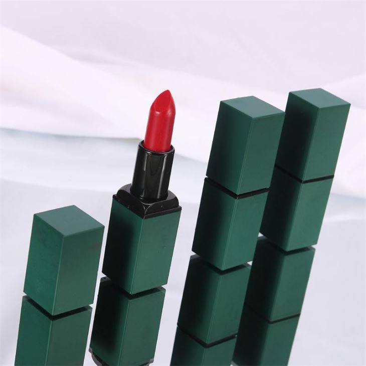 Green Red Lipstick Packaging