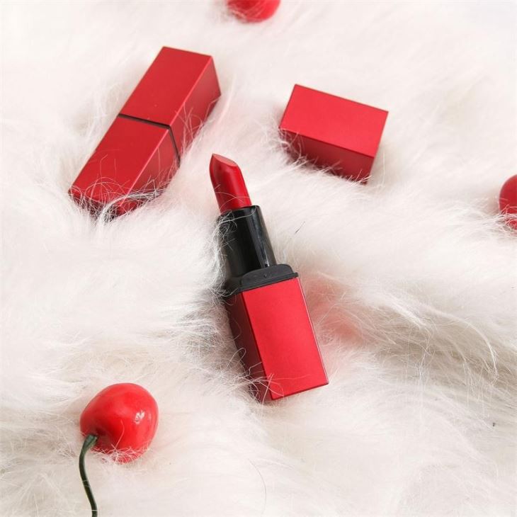 Green Red Lipstick Packaging
