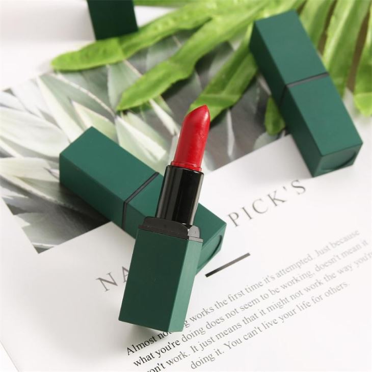 Green Red Lipstick Packaging